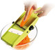 3000 All-In-One Mandolin Vegetable/Fruit Slicer Julienne Cutter Chopper Juicer - Lime-Black Color