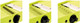3000 All-In-One Mandolin Vegetable/Fruit Slicer Julienne Cutter Chopper Juicer - Lime-Black Color
