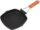 Grill Pan With Folding Handle Square Nonstick Frying Pan Steak Special Pan For Stove Top Induction (20 20Cm)