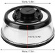 Universal Vacuum Airtight Food Sealer Vacuum Fresh Cover Tight Food Container Plate Platter Lid Black
