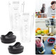 Blender Cups Replacement Parts 2Pc 24Oz Ninja Juicer Cups Come With To-Go Lids Compatible With Nutri Ninja Auto Iq Blenders Bl2012 Bn401 / Bn751 / Bn801 Bl480 Bl450 Bl682 Bl642 Bl640 Nn100-30