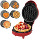 5-In-1 Nonstick Mini Waffles Maker Heart Shape Waffle Maker Mini Waffle Maker Compact 4.5" Design Perfect For Family Breakfast And Afternoon Tea(Red)