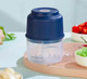 Garlic Chopper Mini Portable Veggie Food Chopper 250Ml Garlic Grinder Masher Onion Chopper Blender To Vegetable Wireless Food Processor For Ginger Chili Fruit Meat(Navy Blue)