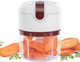 Compact Electric Garlic Chopper Meat Mincer And Veggie Chopper 250 Ml Effortless White Mini Food Processor For Precision Chopping Portable And Powerful Kitchen Gadget