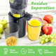 Cold Press Juicer250W Slow Masticating Juicer Machine With Wide 4.3" Feed Chute For Fruits And Vegetableshigh Nutrient Extraction Quiet Operationeasy Cleaning