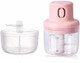 Electric Garlic Chopper Mini With 2Cups Wireless Electric Food Processor With Usb Charging Mini Veggie Chopper For Small Vegetable Onion Tomato Pepper Herb