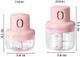 Electric Garlic Chopper Mini With 2Cups Wireless Electric Food Processor With Usb Charging Mini Veggie Chopper For Small Vegetable Onion Tomato Pepper Herb