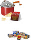 Original Whirley-Pop Popcorn Popper - Nylon Gear - Red And All In One Popcorn Packs: Wabash Valley Farms All In One Popcorn Kit Real Theatre Popcorn
