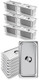 Wantjoin 1/3 Size Steam Table Hotel Pans (6 Inch Deep 6 Pack) With Matching Stainless Steel Lids (6 Pack) - Commercial Food Storage Container Set For Buffet And Catering