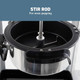 West Bend Stir Crazy Movie Theater Popcorn Popper Gourmet Popcorn Maker Machine With Nonstick Popcorn Kettle And Popcorn Scoop For Popcorn Machine 4 Qt. Black