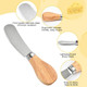 50 Pcs Cheese Spreader Knives 4.72 Inch Cheese Spreader Knives With Wooden Handle Stainless Steel Cheese Knives For Charcuterie Board Sandwich Appetizers Cocktail Spreading