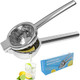 2-In-1 Lemon Squeezer Lemon & Citrus Juicer Squeezer Stainless Steelheavy Duty Large Bowl For Kitchen+Over The Door Towel Rack 2 Pack