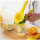 Kitchen Tools Manual Juicer Exprimidor De Naranja Lemon Squeezer Liquidificador Porttil Limon Espremedor Laranja Prensa Manual Fruit Juicer Dropshipping (Color : Yellow)