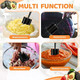 Meat Chopper Hamburger Chopper Potato Masher-Professional Multifunctional Heat Resistant Nylon Ground Beef Smasher Kitchen Tools And Gadgets ​Safe For Non-Stick Cookware.