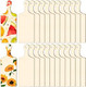 Yinkin 24 Pieces Mini Wood Cutting Board With Handle Wooden Chopping Block Paddle Unfinished Mini Cheese Small Serving Board Cooking Butcher Block For Crafts Vegetable Kitchen Decor(Small)