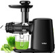 Yiou Juicer Machines Cold Press Slow Masticating Juicer Easy To Clean With 3 Modes Vegetable And Fruit Juicer Extractor Bpa- High Hardness Tritan Material Slow Juicer Black (Sj-Black)