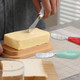 5Pcs Multi-Color Butter Knife Spreader Set Stainless Steel Butter Knife Porcelain Handle Cheese Spreader For Kitchen Baking Dips Jams