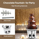4 Tier Chocolate Fountain For Party Stainless Steel Electric Chocolate Fondue Fountain Machine For Party