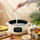Hot Pot Electric With Steamer 3.2Lportable Hot Pot With Delay Timer Function Multifunctional Non-Stick Ramen Cooker For Steak Pasta Hot Pot Ramen Quick Heating And Overheat Protection