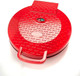 Zenith Versa Grill Non-Stick Pizza Maker Machine For Home Calzone Maker Pizza Oven Converts To Electric Indoor Grill Red