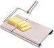 Stainless Steel Cheese Slicer For Block Cheese - 5-Wire Cheese Cutter Set With Non-Slip Stainless Steel Board - Professional Tool For Hard Cheeses (Cheddar Gouda Parmesan）