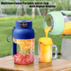 Juice Cup Blender Portablemultifunctional Portable Juicer Cupportable Juicer Cup With Digital Display Small Travel Blender For Shakes And Smoothies (Green)