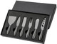 Cheese Knife Set – 6-Piece Stainless Steel Charcuterie Knives With Box – Perfect For Cheese Boards Cutting & Serving (Rainbow)
