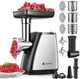 Aaobosi Meat Grinder 4-In-1 Meat Grinder Electric [2800W Max] With 3 Slice Shred Blades2 Blades4 Platessausage Stufferkubbe Kit