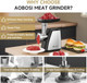 Aaobosi Meat Grinder 4-In-1 Meat Grinder Electric [2800W Max] With 3 Slice Shred Blades2 Blades4 Platessausage Stufferkubbe Kit