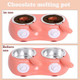 Candy Chocolate Melting Pot Electric Fondue Pot Set Double Chocolate Melting Pot Butter Cheese Melt Warmer Pink For Home Parties With Tool Chocolate Melting Pot Fondue Mini Fondue Candy Maker