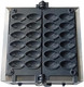 Commercial Waffle Skewer Maker1500W 3-Grid Nonstick Waffle Balls Maker Iron Ball Waffle Stainless Steel Belgium Waffle Ball Stick Maker For Restaurant Snack Bar Street Stall