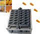 Commercial Corn Waffle Maker Machine Nonstick Electric Corn Waffle Maker 12Pcs Mini Corn-Shaped Waffle Maker Non-Stick Baking Waffle Iron For Restaurant Bakeries Snack Bar Home 1800W 110V