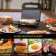 Aigostar Sandwich Maker Non-Stick Panini Press 1000W Bullet Blender For Shakes And Smoothies Personal Blender Breakfast Grilled Cheese Maker Stainless Steel Tostadora De Pan Smoothie Blender