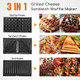 Aigostar Sandwich Maker Bullet Blender For Shakes And Smoothies 3 In 1 Panini Press Grill Waffle Maker With Removable Nonstick Plates Personal Blender For Kitchen
