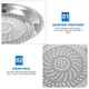 Alipis Stainless Steel Basket Insert Efficient Pot Steaming Rack For Vegetables Fish Dumplings And More For Home And Restaurant Use