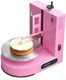 Semi Automatic Birthday Cake Smoothing Coating Machine Ac110V 6-14In Cake Cream Spreading Machine Cakes Decorating Cream Coating Machine Turntable With Graduated Scraper Baking Supplies (White)