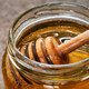 Aramedia Olive Wood Honey Dipper - Handcrafted 6" Drizzler Perfect For Serving Honey Syrups And Sauces Eco-Friendly Kitchen Tool With Unique Grain Patterns