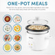 Aroma® Housewares Mini Rice & Grain Cooker And Egg Cooker Bundle - Cook Rice Grains Soup And Boil Eggs Includes 4-Cup (Cooked) Rice Cooker (Arc-302Ng) And Xl 7-Egg Capacity Steamer & Poacher