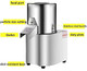 120Kg/H Commercial Food Processor Machine 110V 600W High Power Electric Vegetable Meat Chopper Grinder Stainless Steel Adjustable Thickness Food Slicer - 110Volt Granular Type