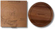 Acacia Wood Brie Cheese Knife & Charcuterie Set - 7.5 X 7.5 X 1.3 Cutting Board - Premium Serving Set - Elegant & Durable Design For Entertaining