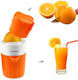 Hand Juicer Citrus Orange Squeezer Manual Lid Rotation Press Reamer For Lemon Lime Grapefruit With Strainer And Container 2 Cups