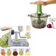 Brieftons 7-Blade Spiralizer & Brieftons Express Food Chopper (8.5-Cup)