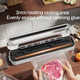 Food Vacuum Sealer Automatic Food Vacuum Sealer For Food Preservation Sealing And Packaging Systems Compact Design Visual Skylight Can Be Used For Dry And Wet Food Storage10 Vacuum Bags