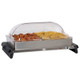 Cadco Wtbs-2Rt 20-1/2" X 14" Countertop Double Buffet Server Warmer W/Two Stainless Steam Table Pans And Clear Tritan Copolymer Rolltop Lid For Buffet Lines Hotels Cafeterias Stainless Steel 120V