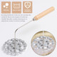 Bunuelos Mold With Handle Rosette Iron Moldswaffle Rosettes Molds 4.8Inch Aluminum Alloy Waffle Molds Achappam Molds Funnel Cake Ring Bunuelo Maker Tools For Baking