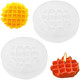 2 Pack Waffle Silicone Mold Waffle-Shape Soap Moulds Artificial Simulated Waffle Candle Molds Waffle Bread Silicone Mold Handmade For Diy Casting Clay Art Crafts Ornament