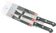 Chef Craft Select Paring Knife 3.5 Inch Blade 7 Inches In Length 2 Piece Set Stainless Steel/Black