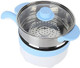 Mini Car Electric Cooker And Food Steamer 2L Portable Travel Noodles Cooker For Truck Rv Marine(24V 2 Liter Electric Frying Pan Sky Blue)