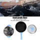 Mini Car Electric Cooker And Food Steamer 2L Portable Travel Noodles Cooker For Truck Rv Marine(24V 2 Liter Electric Frying Pan Sky Blue)