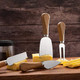 20 Pieces Set Cheese Knives Set With Wood Handle Stainless Steel Cheese Slicercheese Cuttercheese Knife Shaver Fork And Spreader For Charcuterie Board Accessories